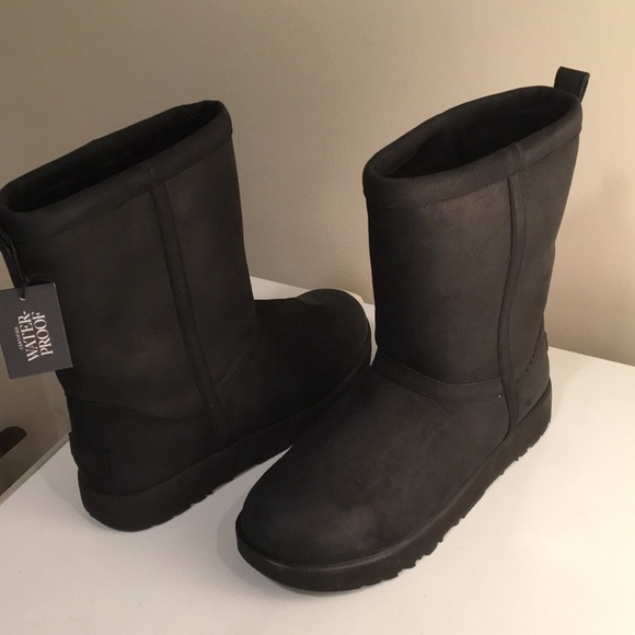 ugg classic leather waterproof